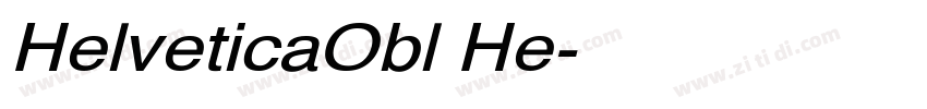 HelveticaObl He字体转换